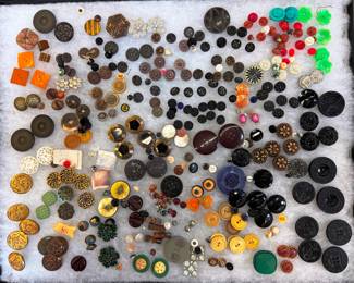 Large Case of Vintage Buttons