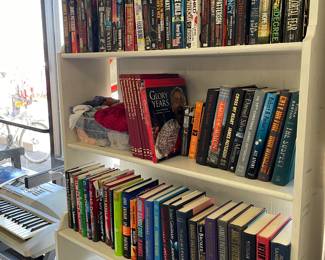 bookshelf. tons of books