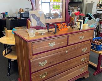 refurbished dresser, mirror not attached