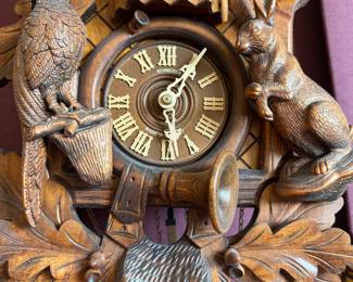 close up of Black forest Clock