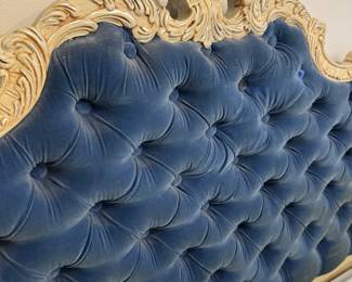 Ornate tufted headboard