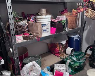 Miscellaneous home decor. Baskets. Coolers.