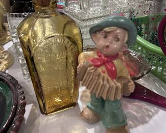 Yellow jar. Figurine.