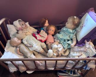 Antique and vintage dolls.