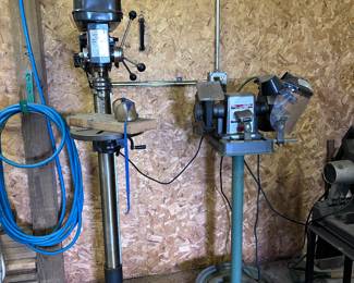 Drill press. Welders.