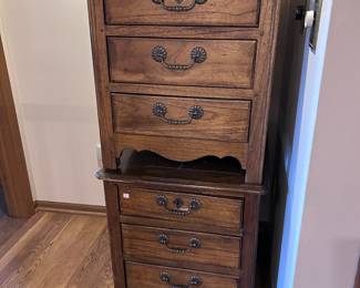 Three drawer side tables.