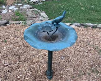 Bird bath.