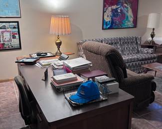 Desk. Vintage furniture.