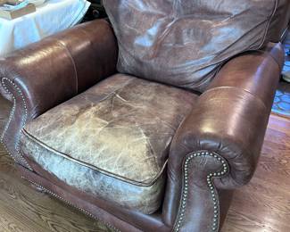 Leather chair.