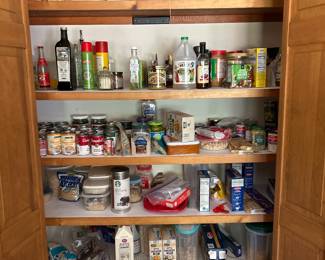 Pantry items. Dry goods.