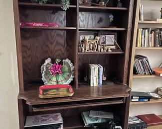 Book shelf desk.