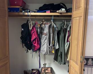 Fishing clothing and gear.