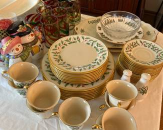 Holiday dish set.