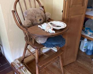 Antique high chair.