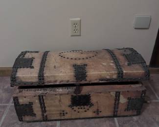 Antique trunk, storage chest.