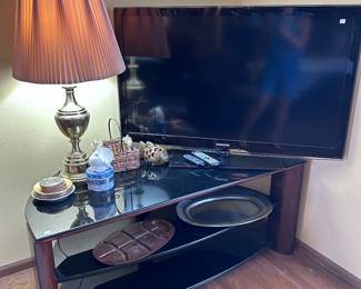 TV, media stand. Home decor.