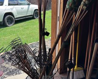 Yard torchs and decor.