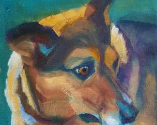 My Best Friend original oil on panel