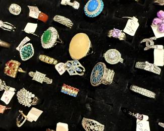 Rings, (Bone, Sterling, Sapphire, Costume and more).