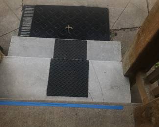 Stairs Leading To The Back Yard From The Back Porch