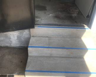 Stairs Leading To The Garage ~ This Is The Garage On The RIGHT. There Is Nothing For Sale In The Garage On The LEFT.