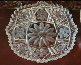 Cut glass bowls