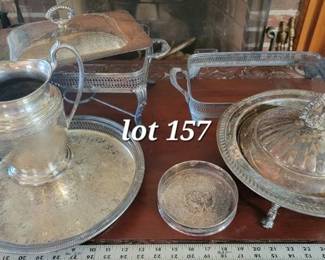 Silverplate serving pieces