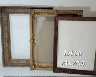 Antique wood frames