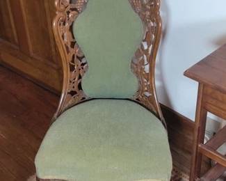 Rococo style carved antique chair