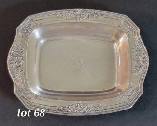 Sterling silver tray dish