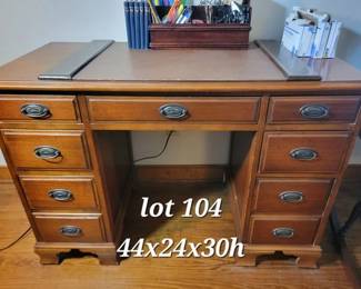 Vintage keyhole desk, Maddox of Jamestown, NY
