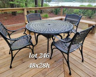 Heavy duty aluminum patio set