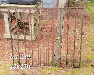 Antique iron gate
