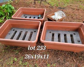 Resin garden boxes