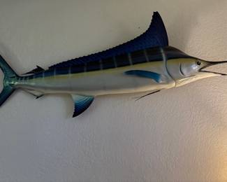 Mounted Marlin Fish Replica