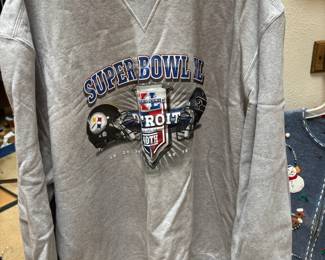 2006 Reebok Super Bowl XL Steelers Vs Seahawks Crew Neck Sweater