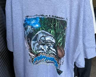 1990s Carolina Panthers Power Jungle Scene NFL T-Shirt – Size XL