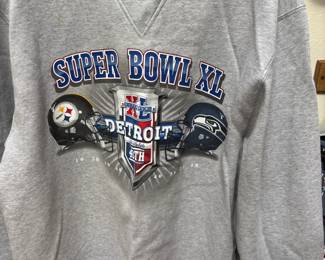 2006 Reebok Super Bowl XL Steelers Vs Seahawks Crew Neck Sweater