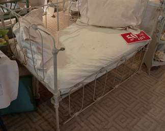 Antique iron crib