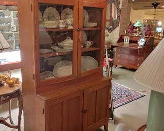 Amish step-back cupboard