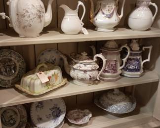 Antique tea and coffee pots