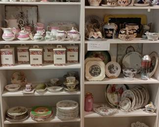 Gaudy Welsh ware
Canister sets
Dessert / salad plates
