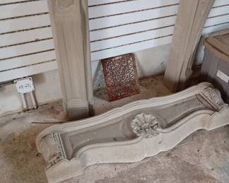 Concrete hearth set