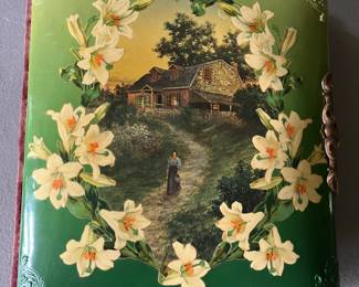 Antique Victorian celluloid photo album full of many photos, with details/provenance. See following two photos for examples of photo and details.