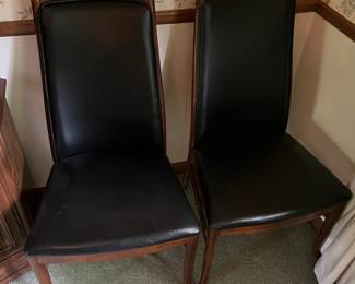 Four mid-century Drexel dining chairs (two shown here, and two shown in the following photo).