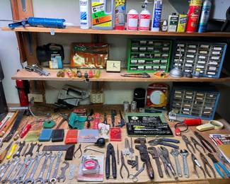 Large selection of tools.