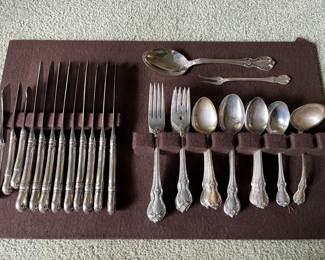 Towle sterling silver flatware set, “Old Master” pattern.