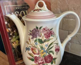 Candle Light American Limoges Floral Tea Pot