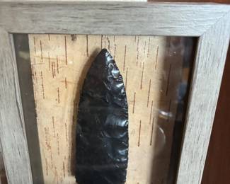 Authentic Obsidian Arrowhead Handcrafted by Richard M. Kocan