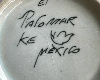 El Palomer Mexican Pottery – Coffee Mugs, Bowl, Napkin Rings